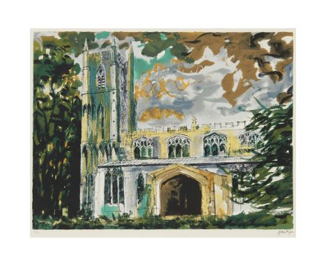[§] JOHN PIPER C.H. (BRITISH 1903-1992)CATHEDRAL Signed and numbered 5/70 in pencil to margin, lithograph54cm x 68cm (21.25in
