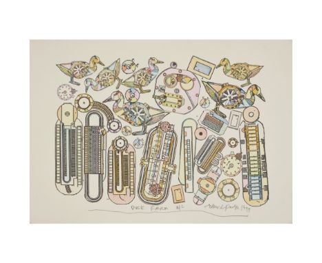 [§] SIR EDUARDO PAOLOZZI K.B.E., R.A., R.S.A. (SCOTTISH 1924-2005)DUCK FARM - 1999 Signed, titled, dated and inscribed 'A/C/,