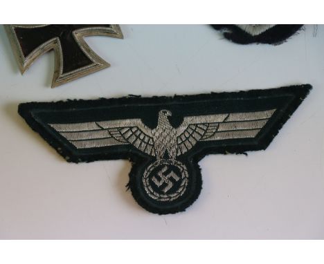 Small Collection Of WW2 German Third Reich Militaria To Include : General Assault Badge With Maker Mark To The Rear, EK2 Iron