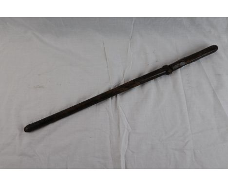 A WW1 era leather bound swagger sword stick. Measures approx 59cms.