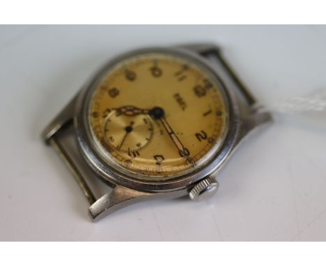 Ebel Military Wristwatch , marked to the back with the Broad Arrow A.T.P. 48176.