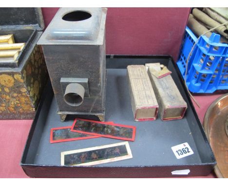 A XIX Century Magic Lantern, with slides.