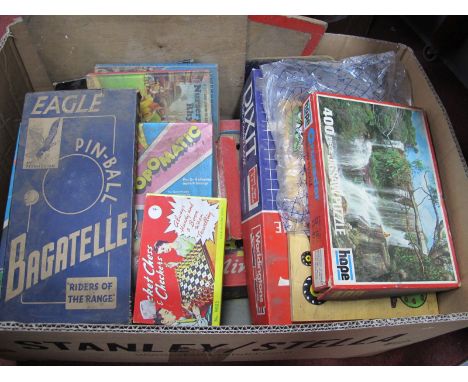 Eagle Pin Ball Bagatelle (in original box), Monopoly, other games, etc:- One Box