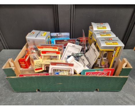 A collection of various diecast vehicles, to include examples by Burago, Brumm, Dinky,&nbsp; Matchbox and Corgi, most boxed.