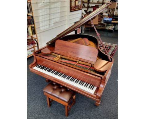 A Steinway &amp; Sons mahogany Model O 5ft 10in grand piano, Serial No.124623, circa 1906, with ivory keys; together with a m