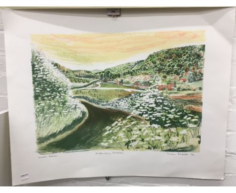 SUSAN HORSFIELD (born 1928) British, Filston Lane, Shoreham, two limited edition Curwen Archive prints, signed, dated '84, ti