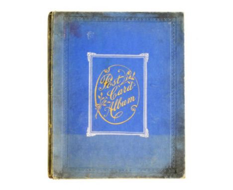 A POSTCARD ALBUM INCLUDING REAL PHOTOGRAPHIC, SOUTH CARLTON VILLAGE AND BRIDGE STREET WORKSOP, TERMINUS MAPPERLEY, NEWARK, WE