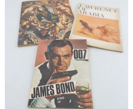 '007 James Bond-In Focus' Mervyn Brodie &amp; amp., 1964 soft cover; 'Lawrence of Arabia' Richard Davis, 1962, Columbia Pictu