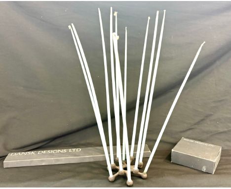 Dansk spider candle holder with candles, both in original boxes