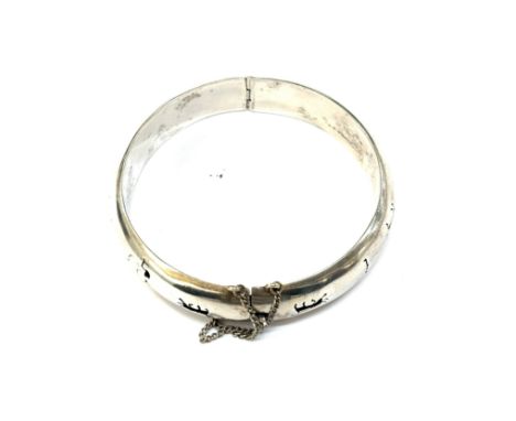 Mexican silver bangle, total weight 20grams