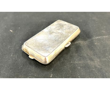 Antique silver Cigarette compact makers marks HCD 