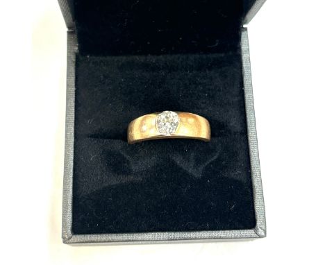 18ct gold diamond ring, ring size j/k, total weight 5.6 gams diamond measures approximately 4.8mm