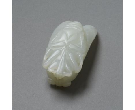 An excellent Chinese carving of a cicada with a small hole bored through the head enabling it to be hung as a pendant. Excell