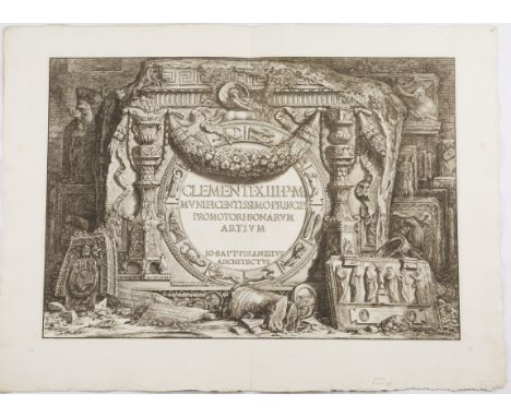 Giovanni Battista Piranesi (1720-1778). Three etchings. Two plates from the c. 1761 Rome edition of Della Magnificenza e d'Ar