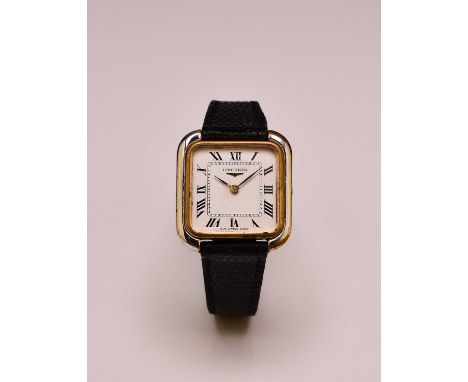 Longines: A lady's bi-metal wristwatchReference: 805.5086Date: Circa 1980sMovement: Cal. 5602 17-jewel, manualDial: White, Ro