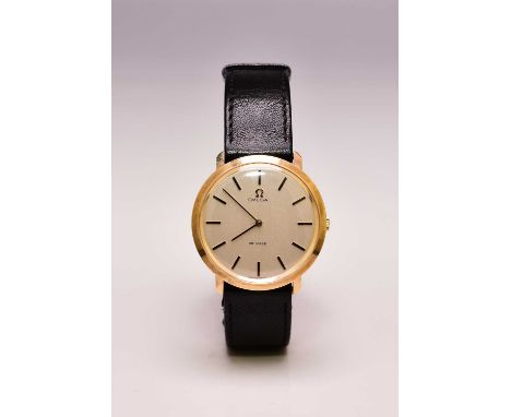 Omega: A gentleman’s 9ct gold De Ville wristwatch Model: De Ville Reference: 111.506.7 Date: 1975 Movement: Cal.625 17-jewel,