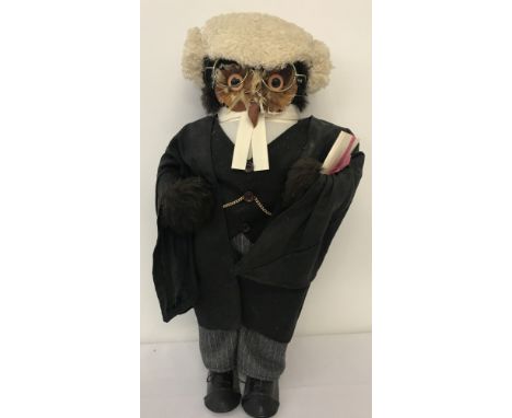 A vintage London Owl Company "Barrister" owl.Approx. 41cm tall, standing height.