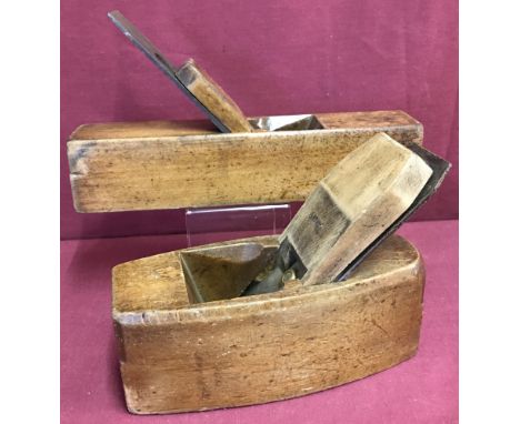 2 vintage wooden bodied planes, one by Marples.