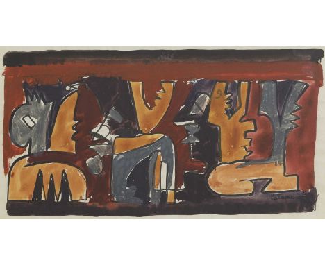 ▴ Louis Latapie (French, 1891-1972)Untitledsigned 'latapie' l.r., watercolour over pencil26.5 x 39cmCondition ReportFramed si