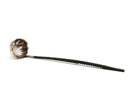 A silver toddy ladle,by Francis Howard Ltd, Sheffield 1971, 35cm longCondition ReportShaft slightly bent.