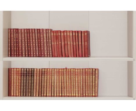 BINDING: Kipling, R: 26 Vols. of the Macmillan pocket edition, many first editions, 1918-28. Full soft leather; Thackeray, W 