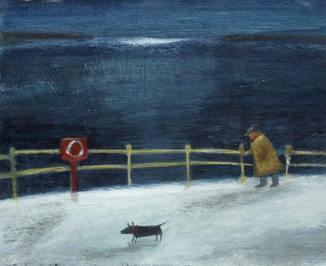 Barbara Peirson, British b.1957 - Step by Step, 2014; oil on cardboard, signed, titled and dated lower edge of the backing bo