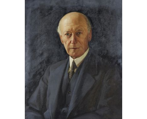 James Penniston Barraclough, British 1891-1942 - Portrait of Herbert Weston Sparkes, Esq., c.1923; oil on canvas, signed lowe