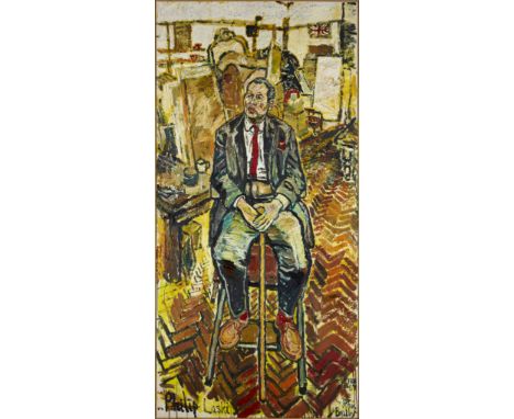 John Randall Bratby RA, British 1928-1992 - Philip Laski, 1967; oil on canvas, signed and dated lower right 'John Bratby FEB 