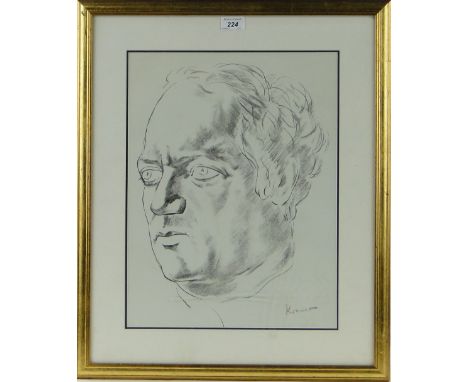 Jacob Kramer (1892 - 1962)
Lithograph, Head portrait of a man, signed in pencil, 17" x 13", framed