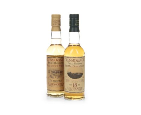 GLENMORANGIE 18 YEARS OLD - 35CL Single Malt Scotch Whisky 35cl, 43% volume. GLENMORANGIE 10 YEARS OLD - 35CL Single Malt Sco