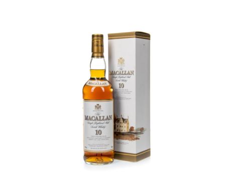 MACALLAN 10 YEARS OLD Single Malt Scotch Whisky Matured in sherry wood. 700ml, 40% volume, in carton.
