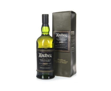 ARDBEG 1977 Single Malt Scotch Whisky 70cl, 46% volume, in carton.