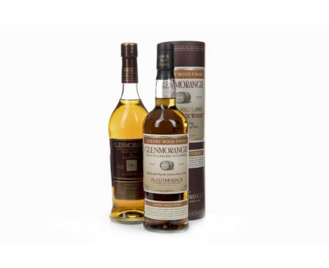 GLENMORANGIE SHERRY WOOD Single Malt Scotch Whisky 70cl, 43% volume, in tube. GLENMORANGIE LASANTA Single Malt Scotch Whisky 