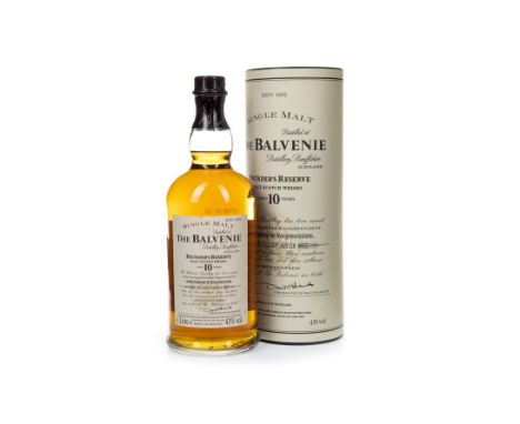 BALVENIE FOUNDER'S RESERVE AGED 10 YEARS - ONE LITRE Single Malt Scotch Whisky One litre, 43% volume, in tube.