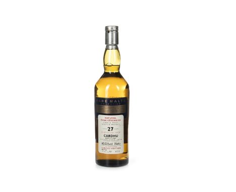 CARDHU 1973 RARE MALTS AGED 27 YEARS Single Malt Scotch Whisky Bottled October 2000, bottle no. 731. 70cl, 60.02% volume.