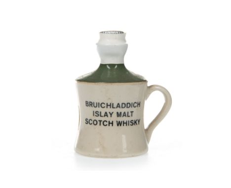 BRUICHLADDICH CERAMIC MINIATURE Single Malt Scotch Whisky 2 fl.oz, 75° proof.