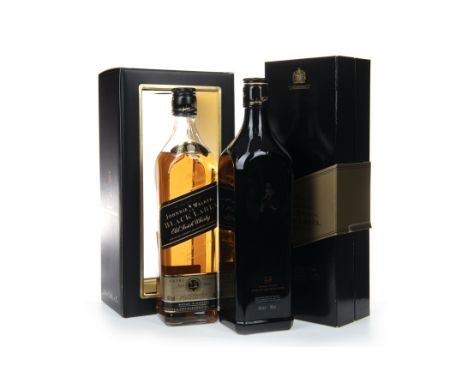 JOHNNIE WALKER BLACK LABEL ANNIVERSARY EDITION 12 YEARS OLD Blended Scotch Whisky 70cl, 40% volume, in carton. JOHNNIE WALKER