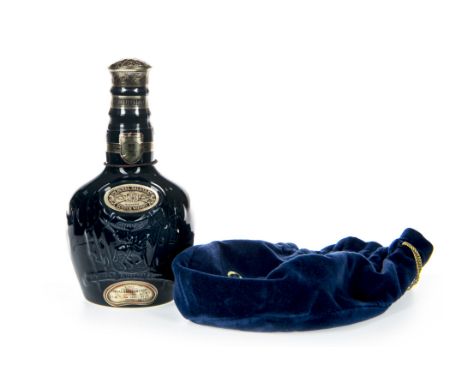 CHIVAS REGAL ROYAL SALUTE 21 YEARS OLD SAPPHIRE FLAGON - 375ML Blended Scotch Whisky 375ml, 40% volume, in cloth sack.