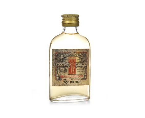 HIGHLAND PARK 1970S MINIATURE Single Malt Scotch Whisky Miniature sized bottle, 70° proof.