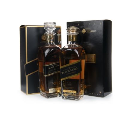 JOHNNIE WALKER BLACK LABEL COLLECTORS EDITION AGED 12 YEARS Blended Scotch Whisky Bottle no. 6111. 70cl, 40% volume, in carto