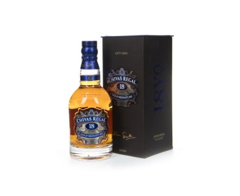 CHIVAS REGAL AGED 18 YEARS - 50CL Single Malt Scotch Whisky 50cl, 40% volume, in box.