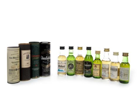 TWELVE SINGLE MALT SCOTCH WHISKIES Includes: Benriach aged 20 years (43%), Benromach-Glenlivet Centenary (43%), Tormore 10 ye