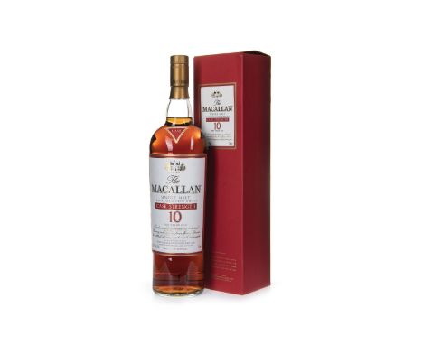 MACALLAN CASK STRENGTH 10 YEARS OLD - ONE LITRE Single Malt Scotch Whisky Matured in sherry casks. One litre, 58.7% volume, i