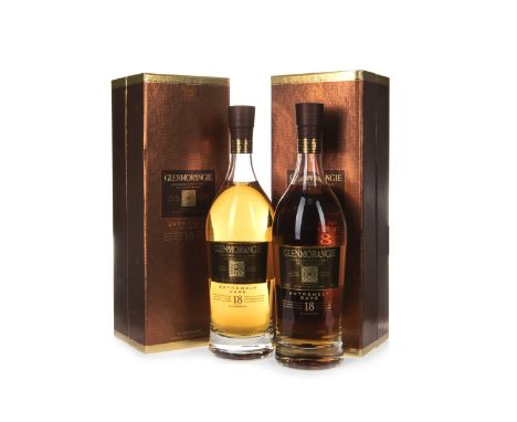 GLENMORANGIE EXTREMELY RARE AGED 18 YEARS (2) Single Malt Scotch Whisky 70cl, 43% volume, in box. Two bottles.