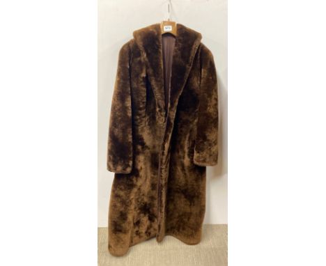 A lady's vintage Pannofix beaver lamb coat.