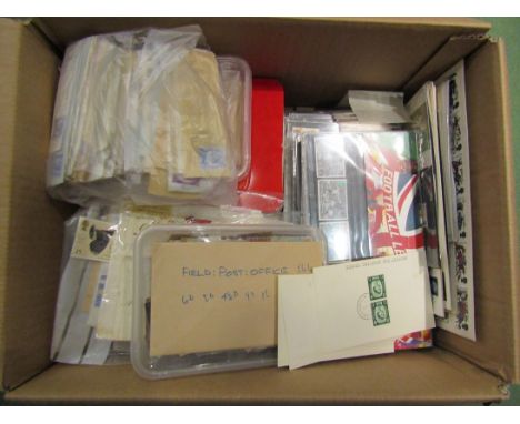 A good quantity of mint Royal Mail presentation packs, plus a good quantity of First Day Covers in albums and loose, some pos