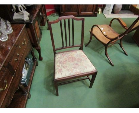 A George III mahogany stick back dining chair