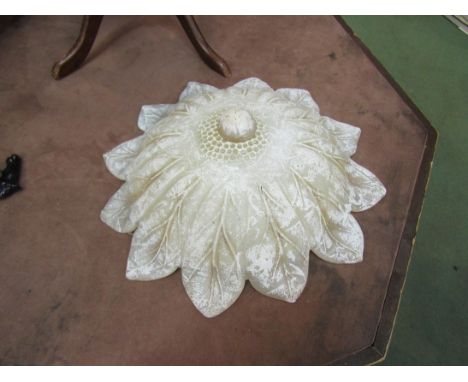 A floral ceiling light