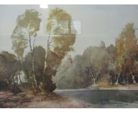 A William Russell Flint limited edition print "October Morning on the Baise" pencil signed, 1969, no. 850, framed and glazed,