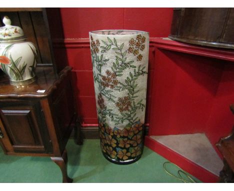 A highly decorative floor lamp, with floral detail, 101cm tall